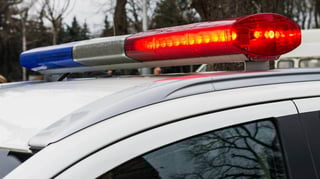 Police lights day time