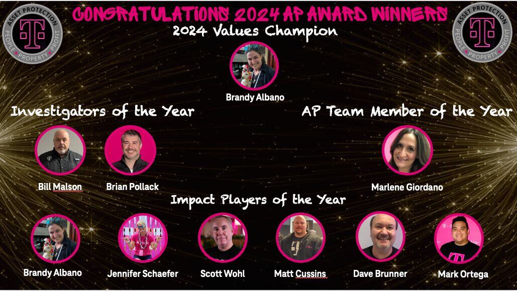 T-Mobile AP award winners