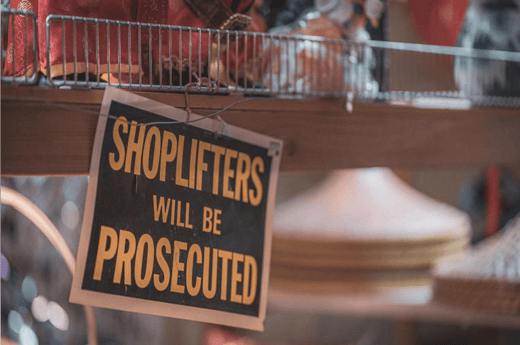 prosecuted shoplifting
